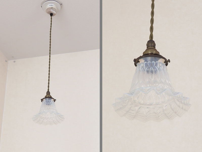 アンティークランプシェード （オパールセントガラス）（5月01日