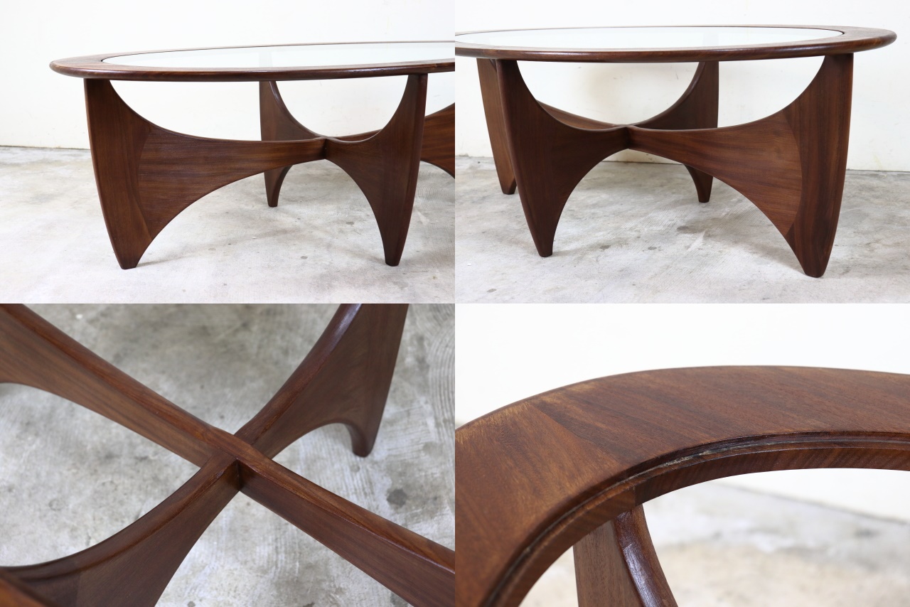 G-PLAN フレスコ ガラストップコーヒーテーブル ち15-2