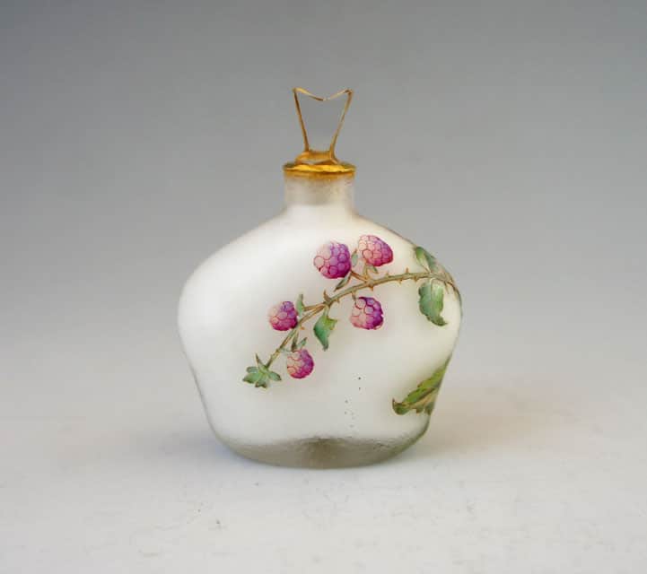 ドーム・ナンシー「花に風景文 香水瓶」《アンティックかとう》