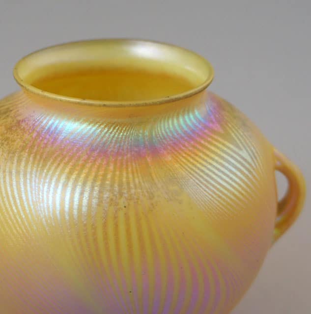 L.C.ティファニー「取手付 小花瓶」《アンティックかとう》