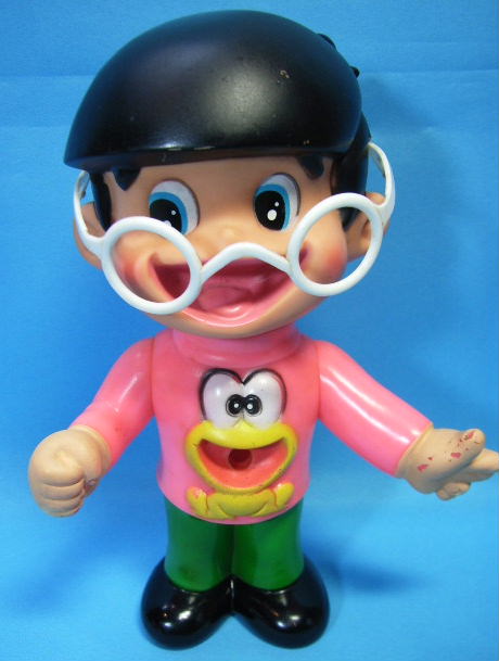 レア☆美品 ど根性ガエル ひろし ソフビ人形 大 20．0cm 当時物