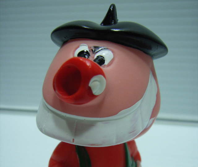 美品☆鼻血ブー ガキ夫 ソフビ人形 7．0cm 当時物 マーク有 谷岡