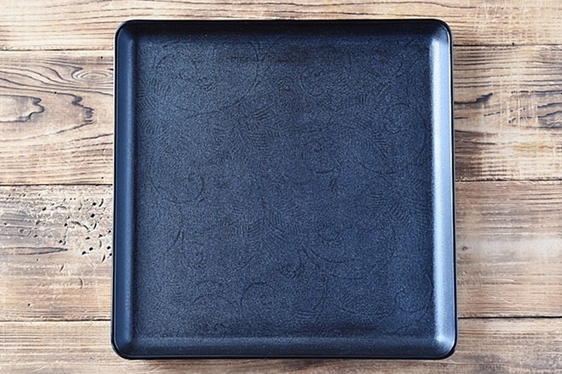 輪島塗 羊歯唐草 黒塗り会席膳 4客セット 極上漆器 的場漆器店造