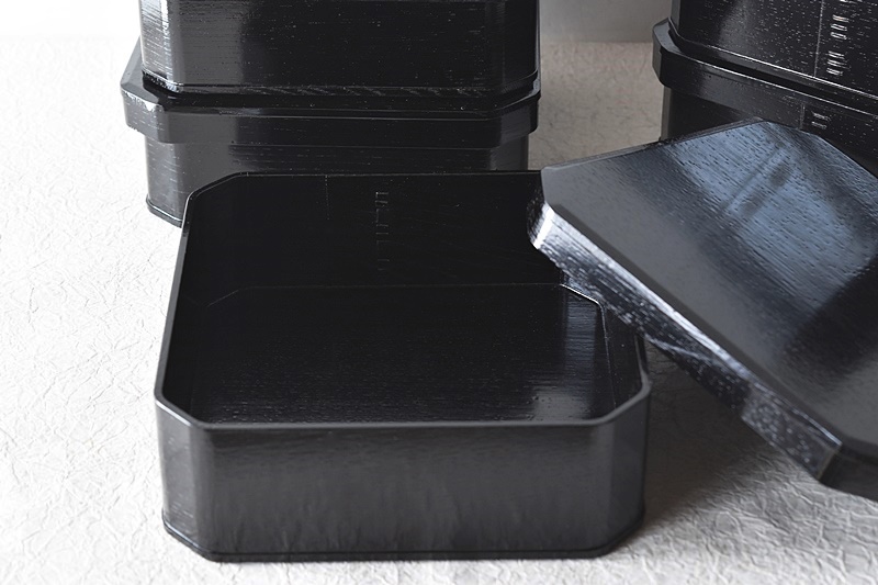 木曽漆器 大徳寺重 弁当箱 五個 共箱 茶道具 懐石道具 木曽漆器 大徳寺