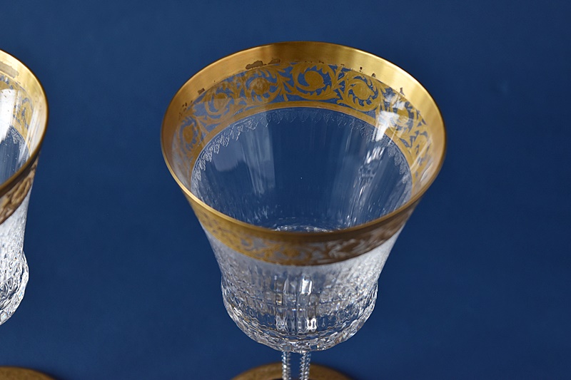 サンルイ シスル Thistle 金彩ワイングラス 2客セット saint-louis