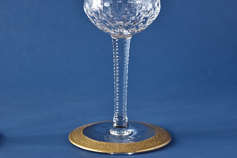 サンルイ シスル Thistle 金彩ワイングラス 2客セット saint-louis
