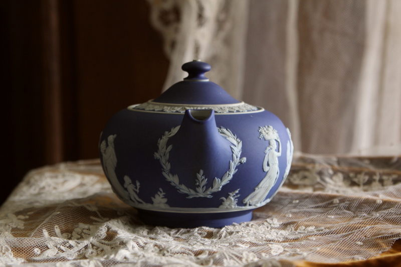 アンティークウエッジウッド wedgwood ジャスパー ティーポット