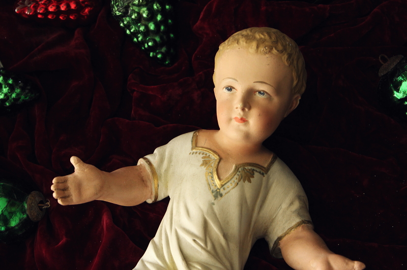 アンティーク石膏像 クレッシュ イエス像 幼子イエス 20201216