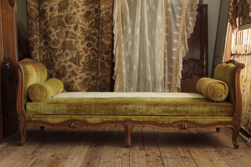 アンティークデイベッド ソファーベッド シングルベッド ルイ15世