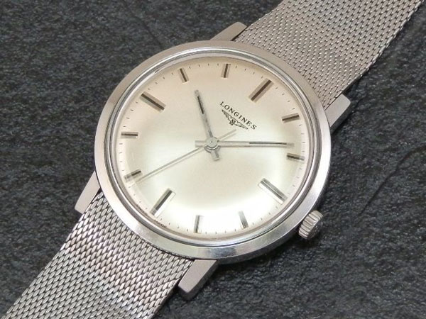 ロンジン アンチマグネチック 3針 プラスチック風防 手巻き LONGINES