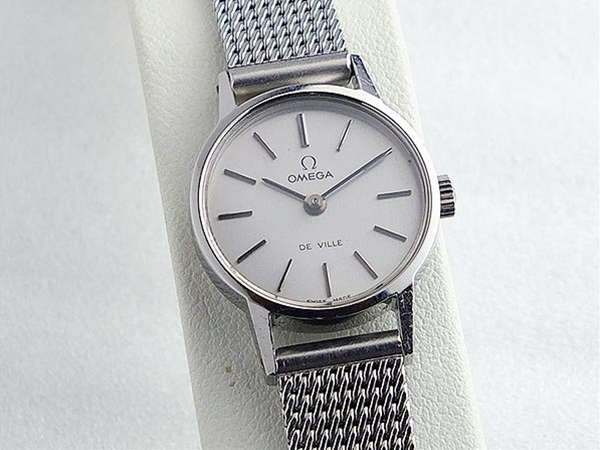 オメガ デビル レディース サファイアクリスタルガラス Cal.620 手巻き