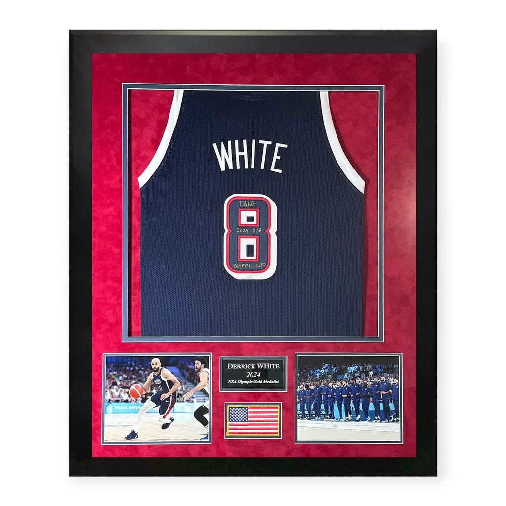 Derrick White USA Olympic Autographed Custom Jersey w/ Inscription