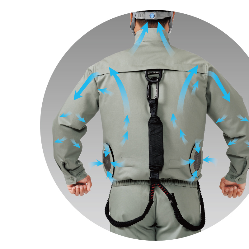 防炎保護服 MD9000K 防炎空調エアコン服 アリオカ製 Max Dyna足場材