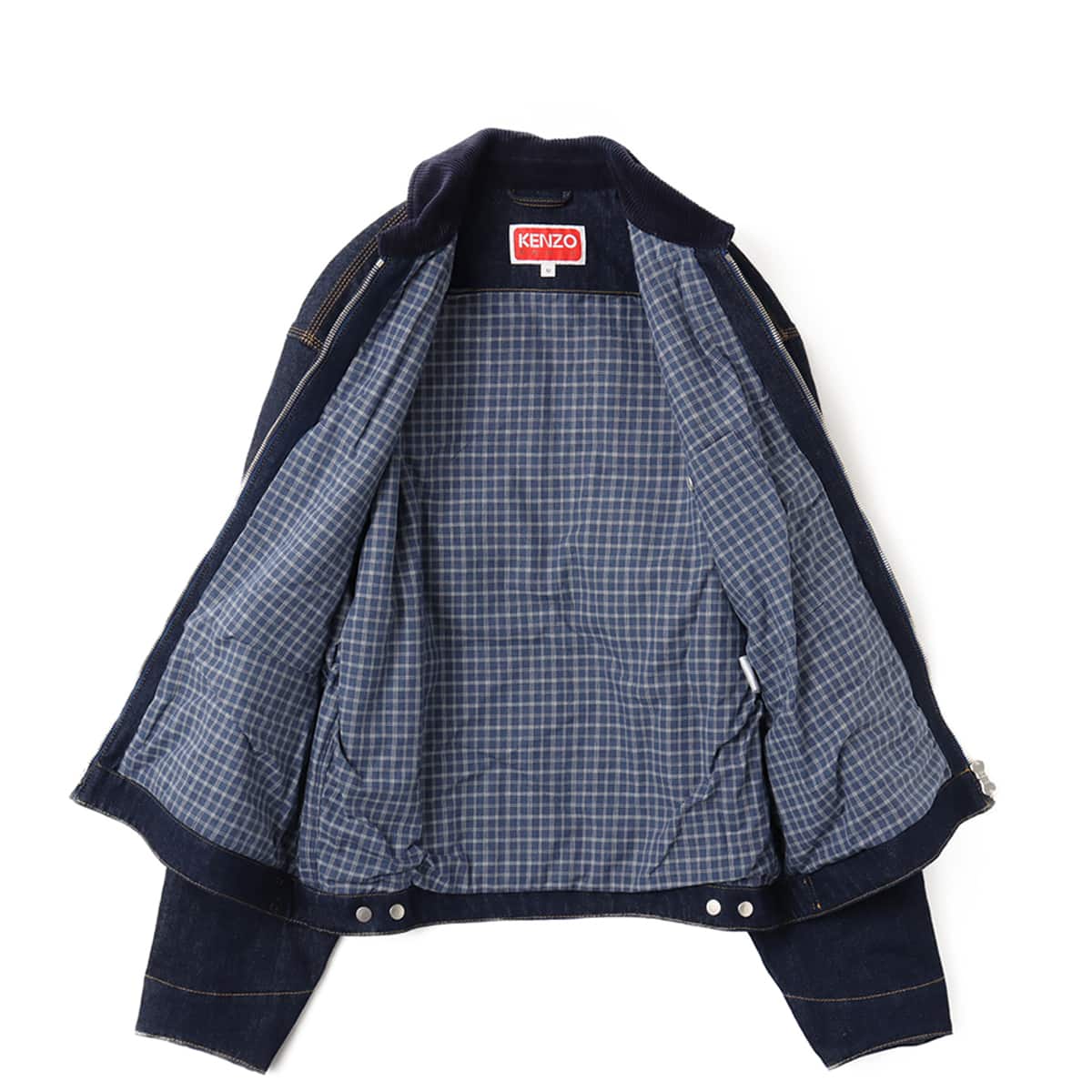 KENZO VERDY MARKET PADDED WORKWEAR JACKET RINSE BLUE DENIM