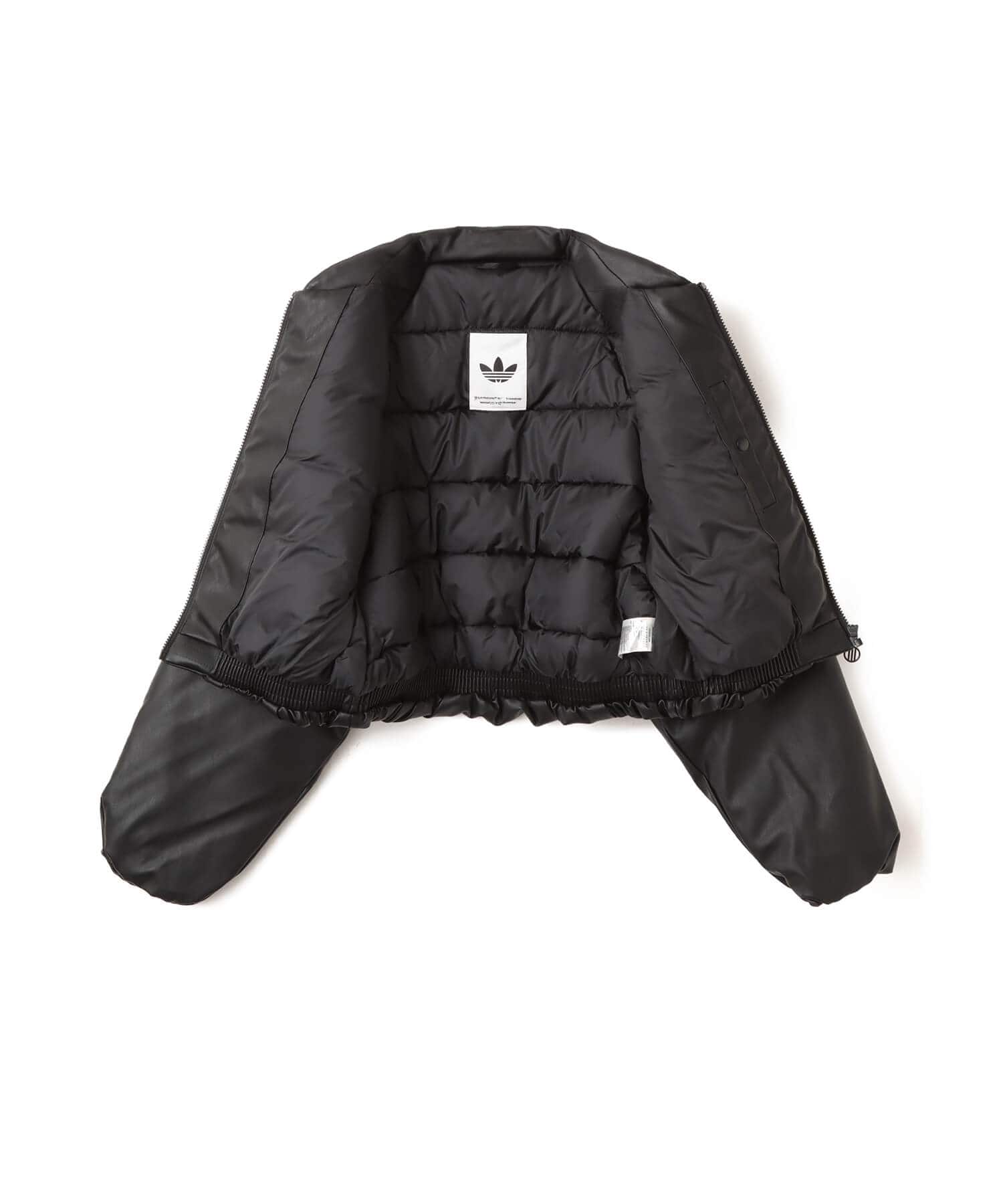 adidas PLEATHER BOMBER ブラック（アディダス プレザー ボンバー