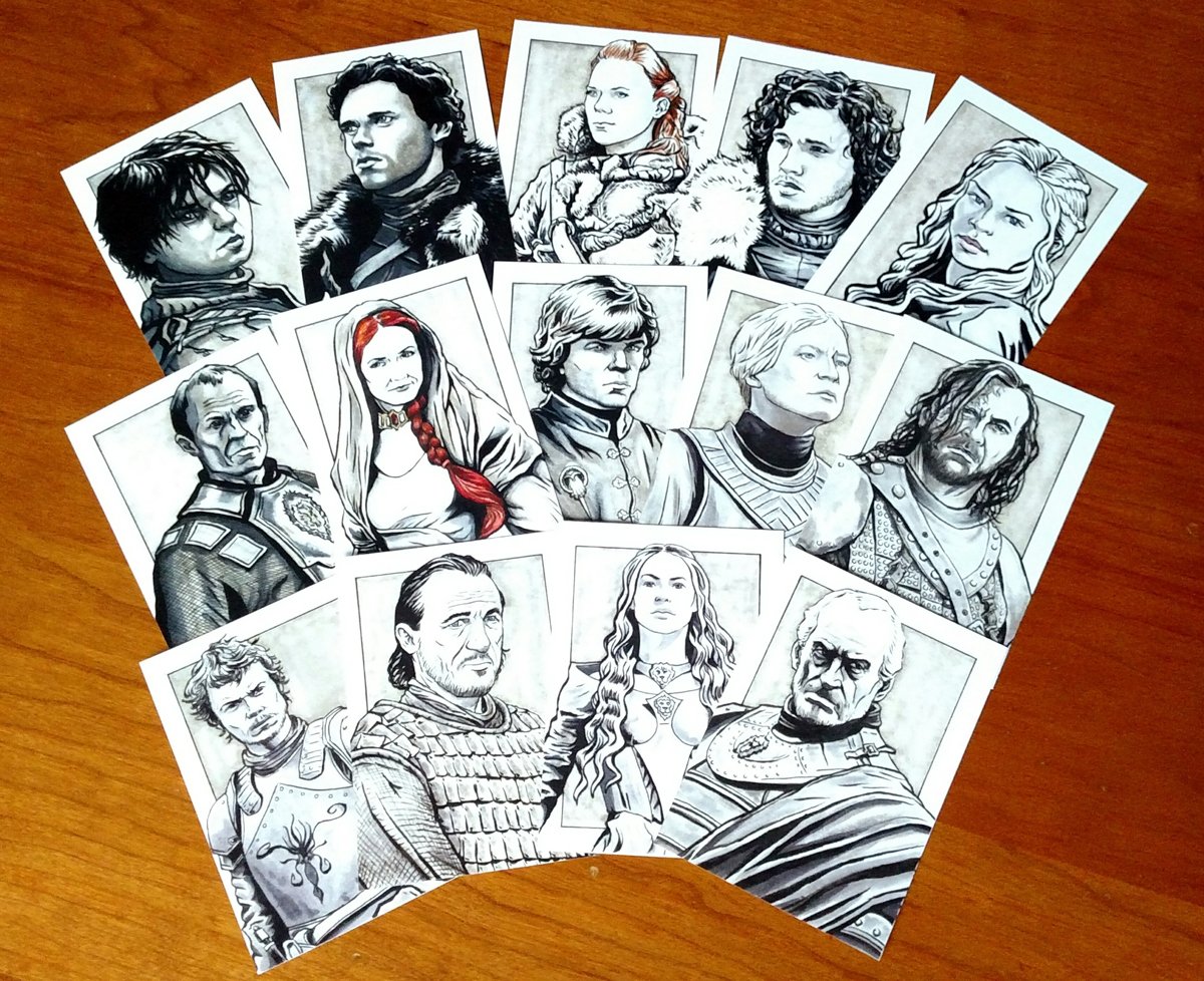 Game of Thrones Art Card Set / EscapeHatchDesign