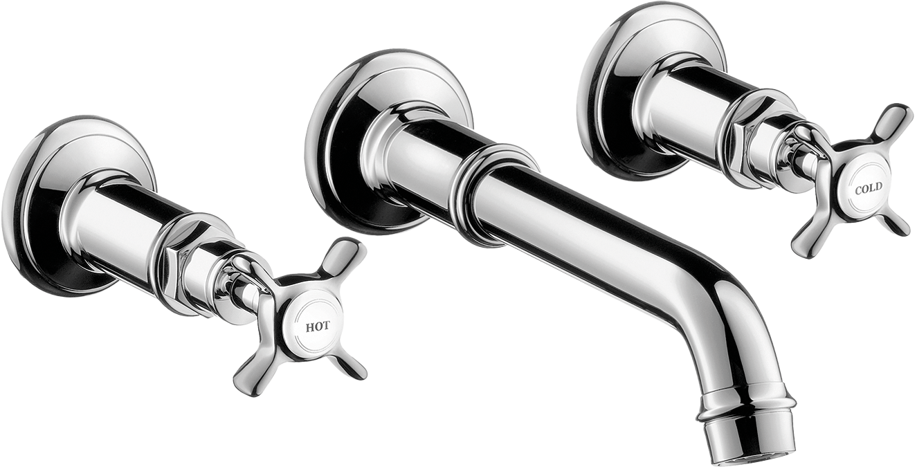 AXOR Hand sink faucets: AXOR Montreux, Wall-Mounted Widespread