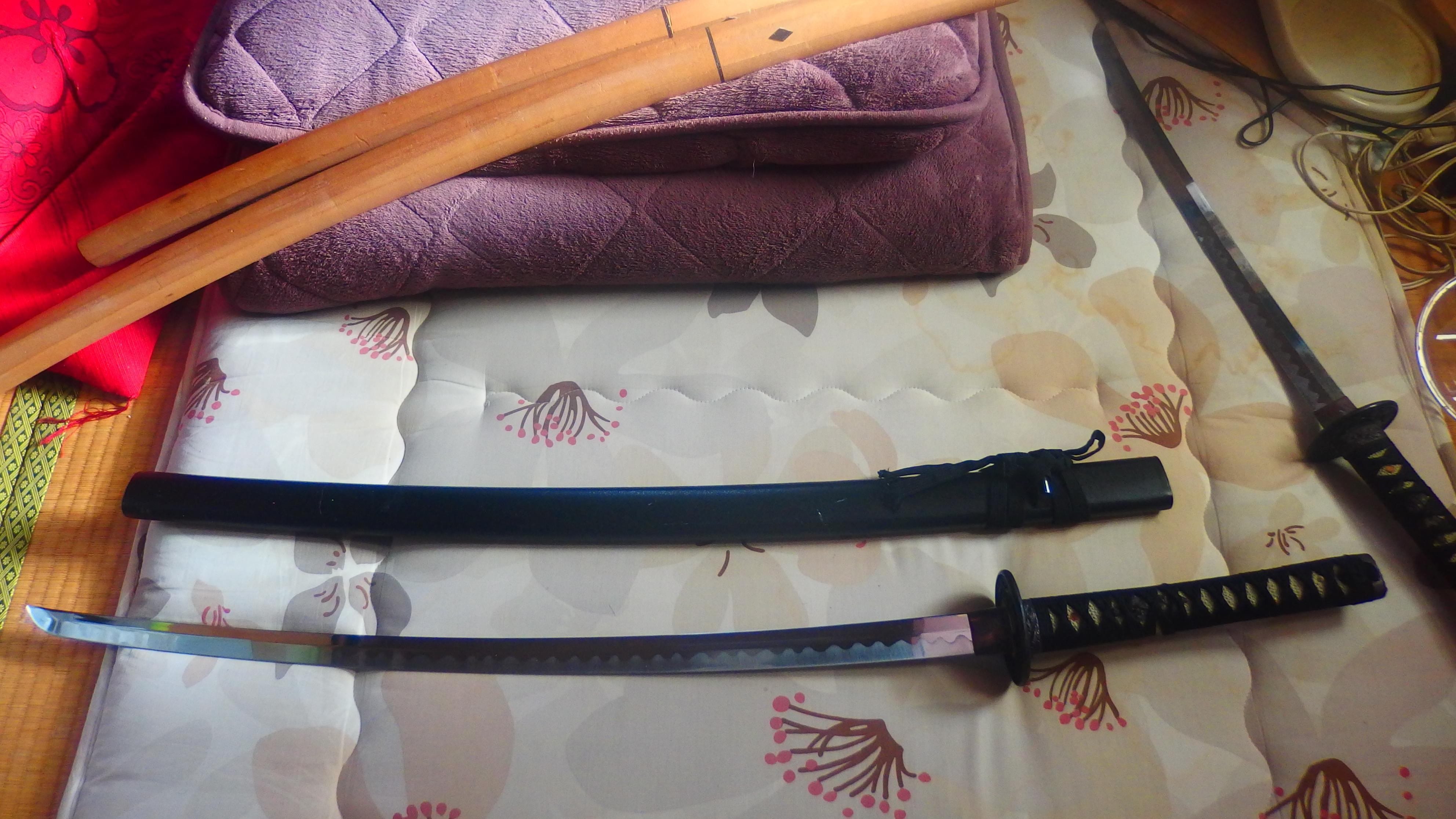 模造刀]卓上玩具レビュー275 模造刀、打刀＆脇差※安い方1万円