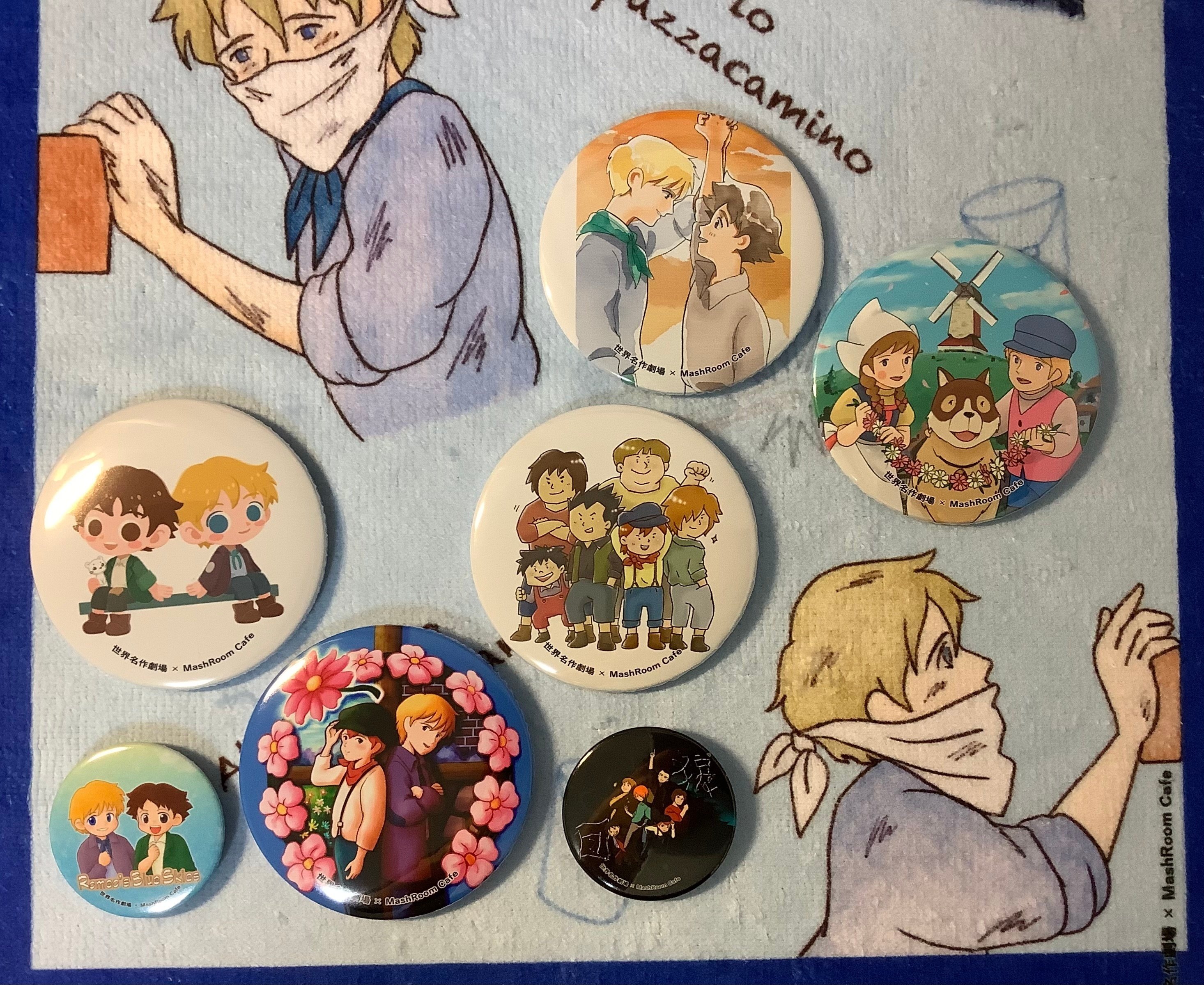 マッシュルームカフェ名劇コラボレポ③～缶バッジのご紹介～持ち運びに