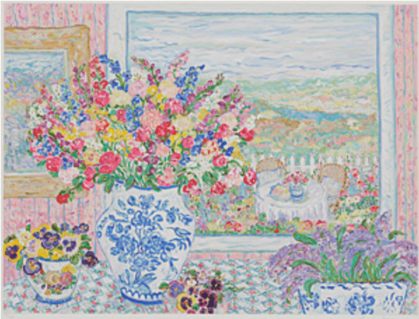 レスリー・セイヤー】 版画 / シルクスクリーン 「レスリーズビュー