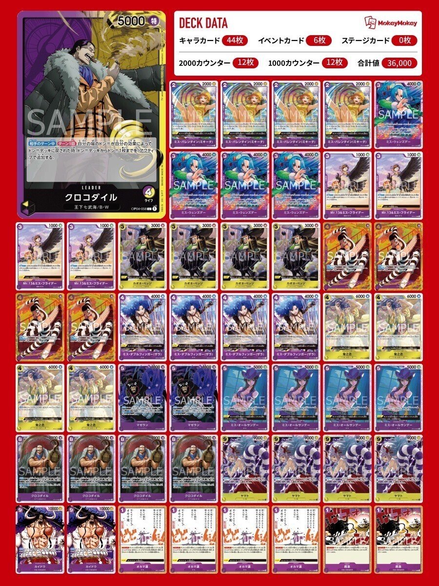 ワンピースカード】黄紫クロコダイルについて（全文無料）｜おジン