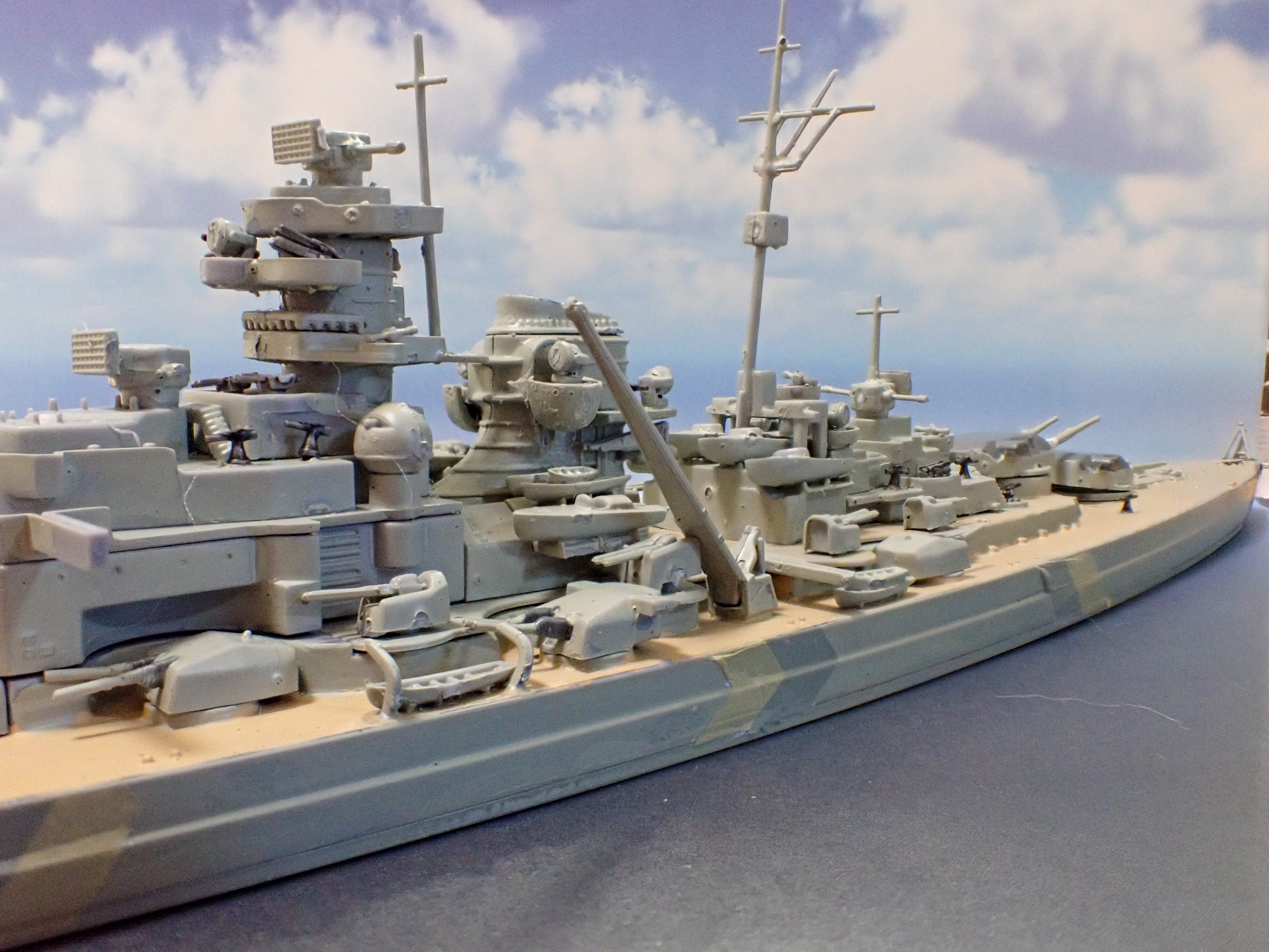 1/700ドイツ戦艦ビスマルク（アオシマ）完成｜セるしうす