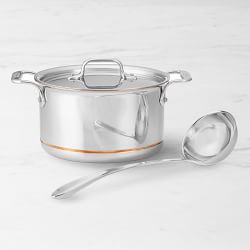 All-Clad Copper Core Soup Pot with Ladle - 4-Qt. | Williams Sonoma