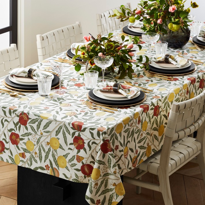 Morris & Co. x Williams Sonoma Fruit Tablecloth | Williams Sonoma