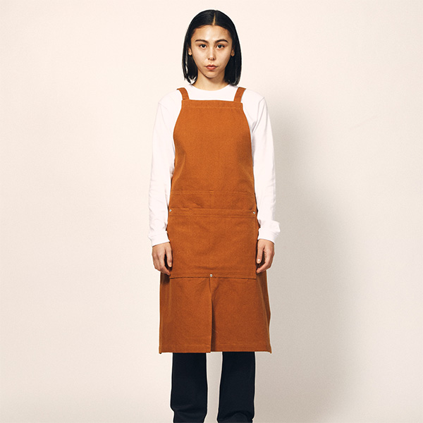 1384-01 ウォッシュキャンバスエプロン（クロスタイプ）（United Athle