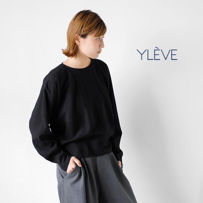 YLEVE イレーヴ テンセル プルオーバー ブラウス “TENCEL P/O BL” 168