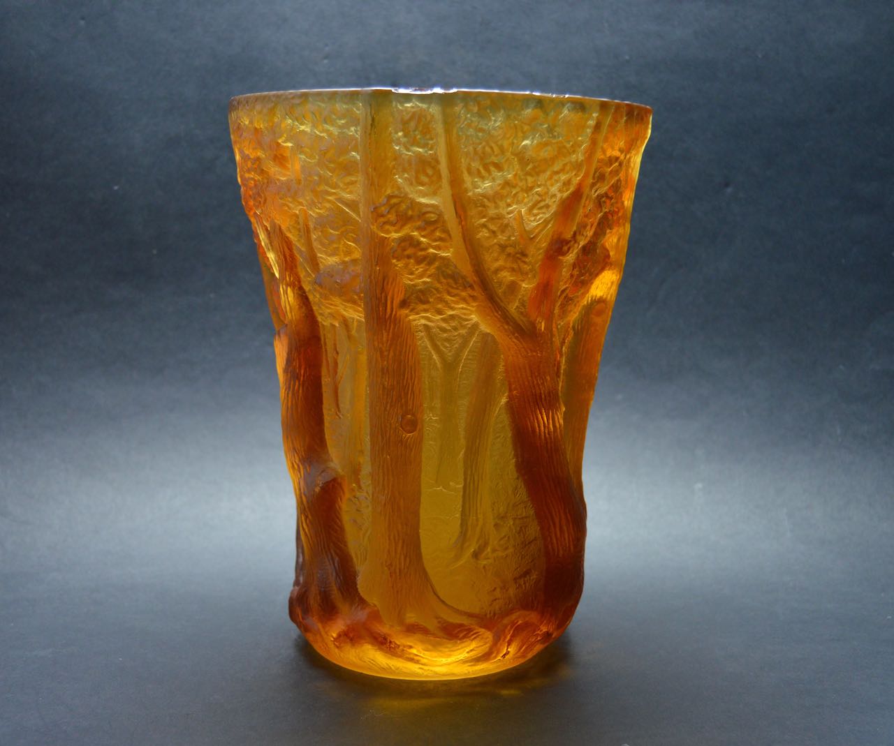 Inwald Art Deco Amber Glass Bohemia Czech 1930 - Art Deco Collection