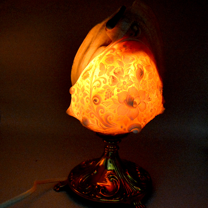 カメオ彫刻家ロマーノ氏彫刻のカメオランプ製品をご紹介