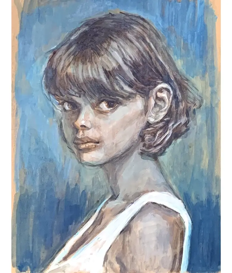 アクリル絵の具で描く】人物画・石膏像・動物