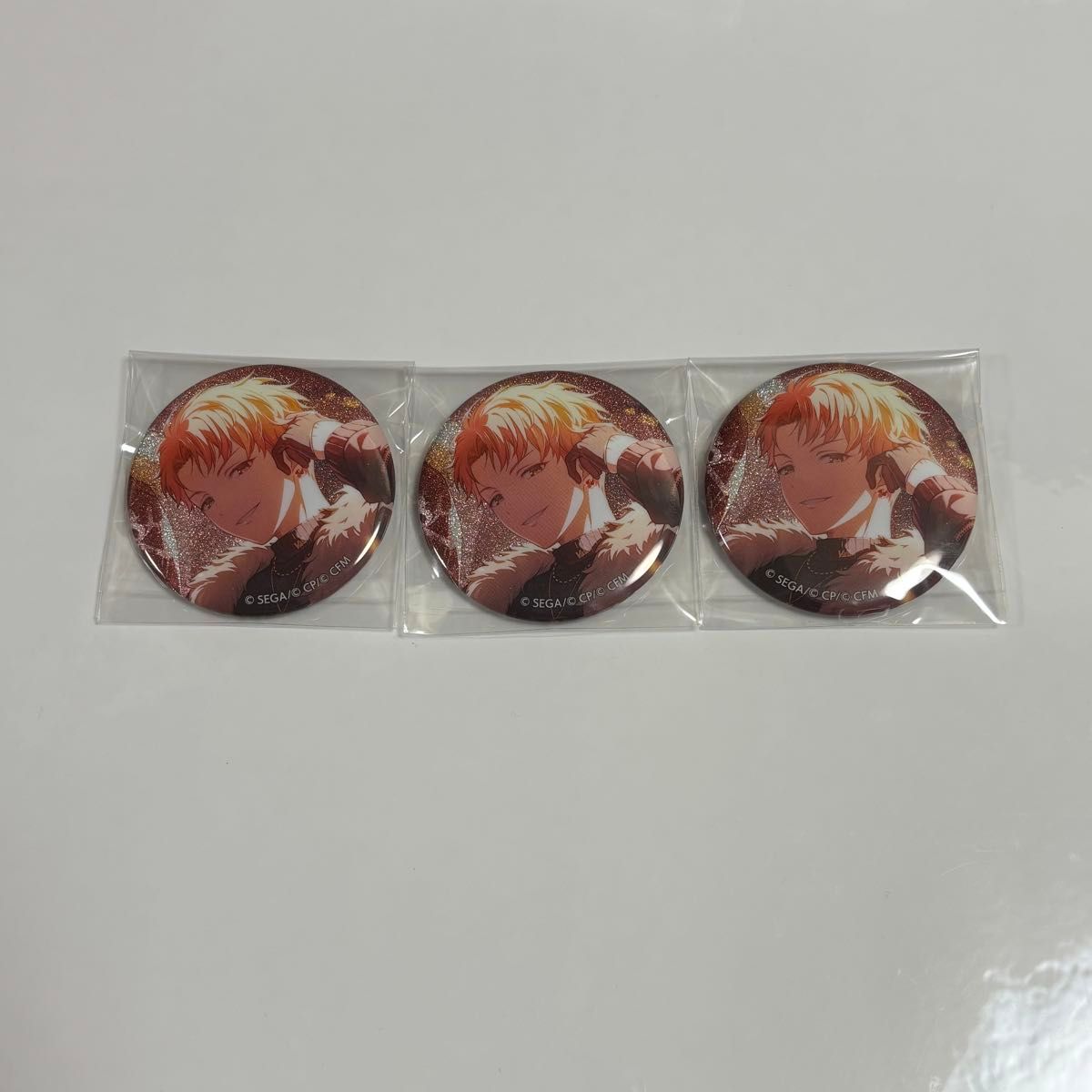 プロセカ グリッター缶バッジ 38C 東雲彰人 グリ缶 犬イベ 特訓後