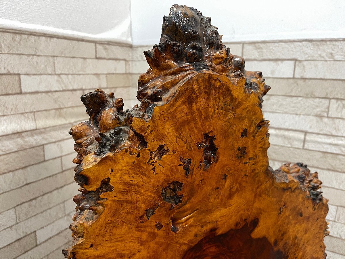 希少 花梨 瘤 コブ 瘤杢 玉杢 泡杢 輪切り 一枚板 天然木 衝立