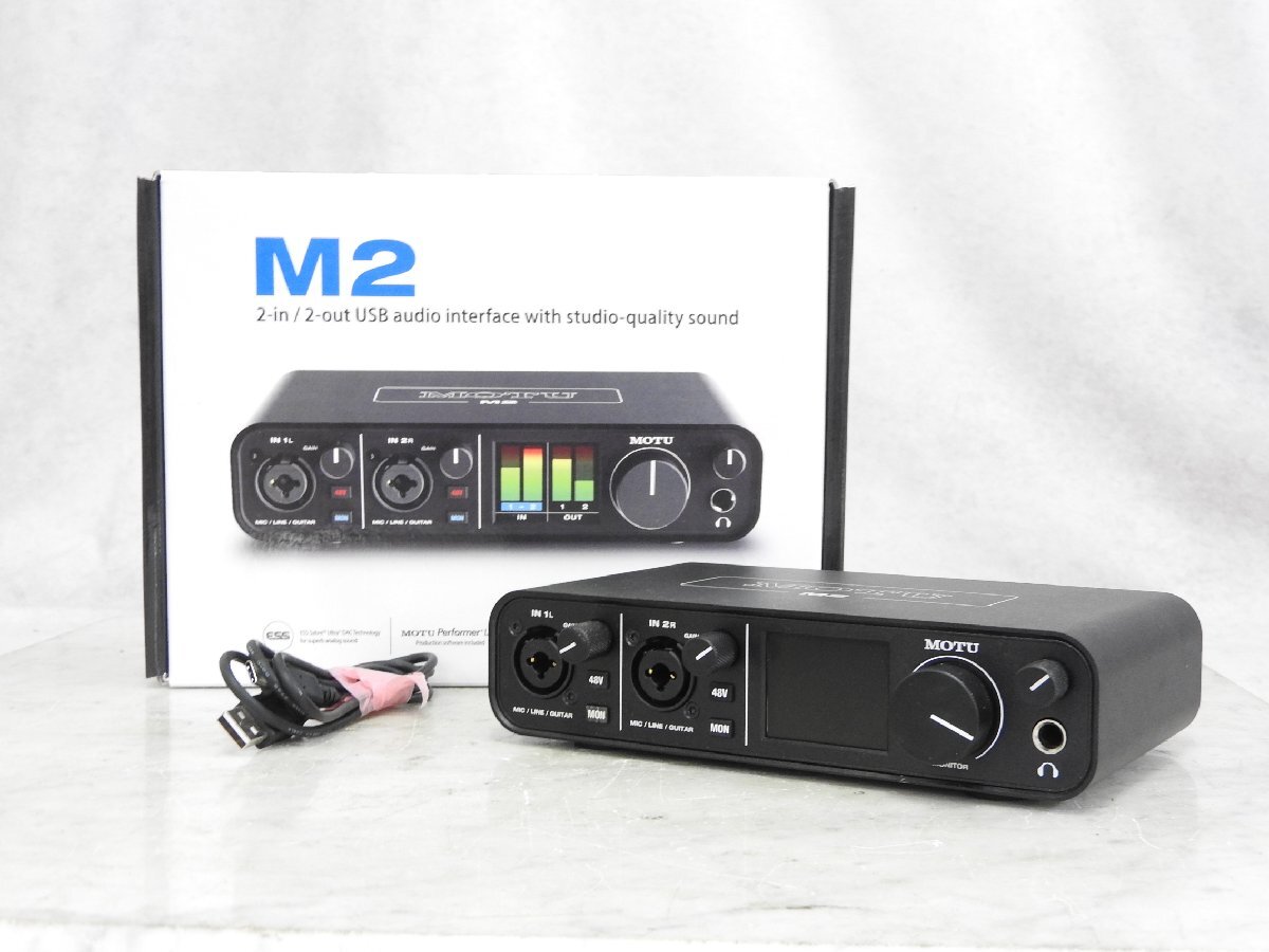 ☆ MOTU モツ M2 オーディオインターフェイス 箱付き ☆中古