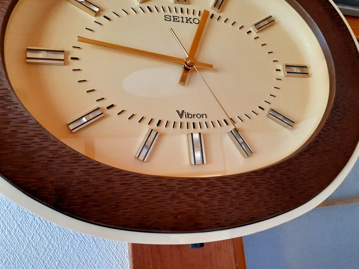 70's SEIKO 掛け時計 ミッドセンチュリー ビンテージ レトロ vibron