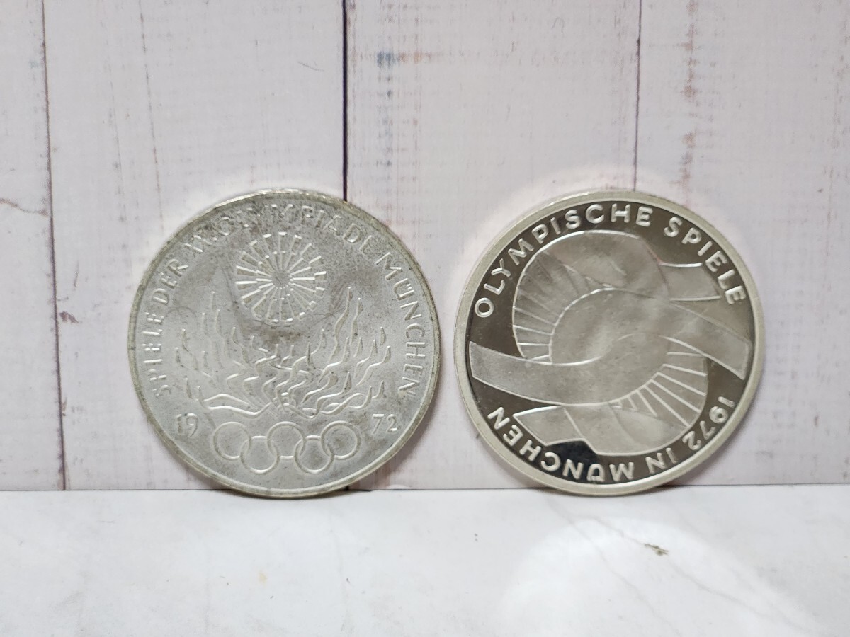 ドイツ ドイツ 10マルク 銀貨 2枚セット ミュンヘンオリンピック 記念