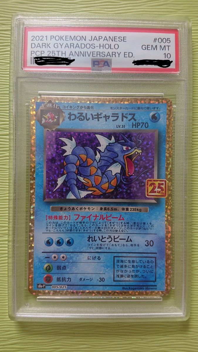 PSA10】わるいギャラドス25thプロモ 2連番 PSA10】わるいギャラドス