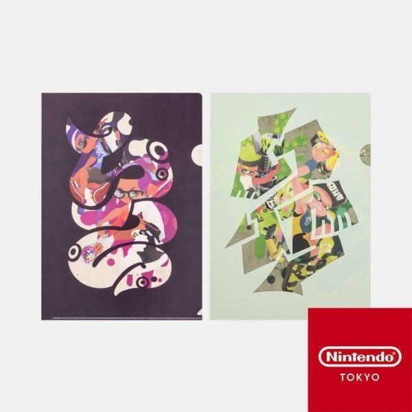 クリアファイル2枚セット SQUID or OCTO Splatoon Nintendo TOKYO