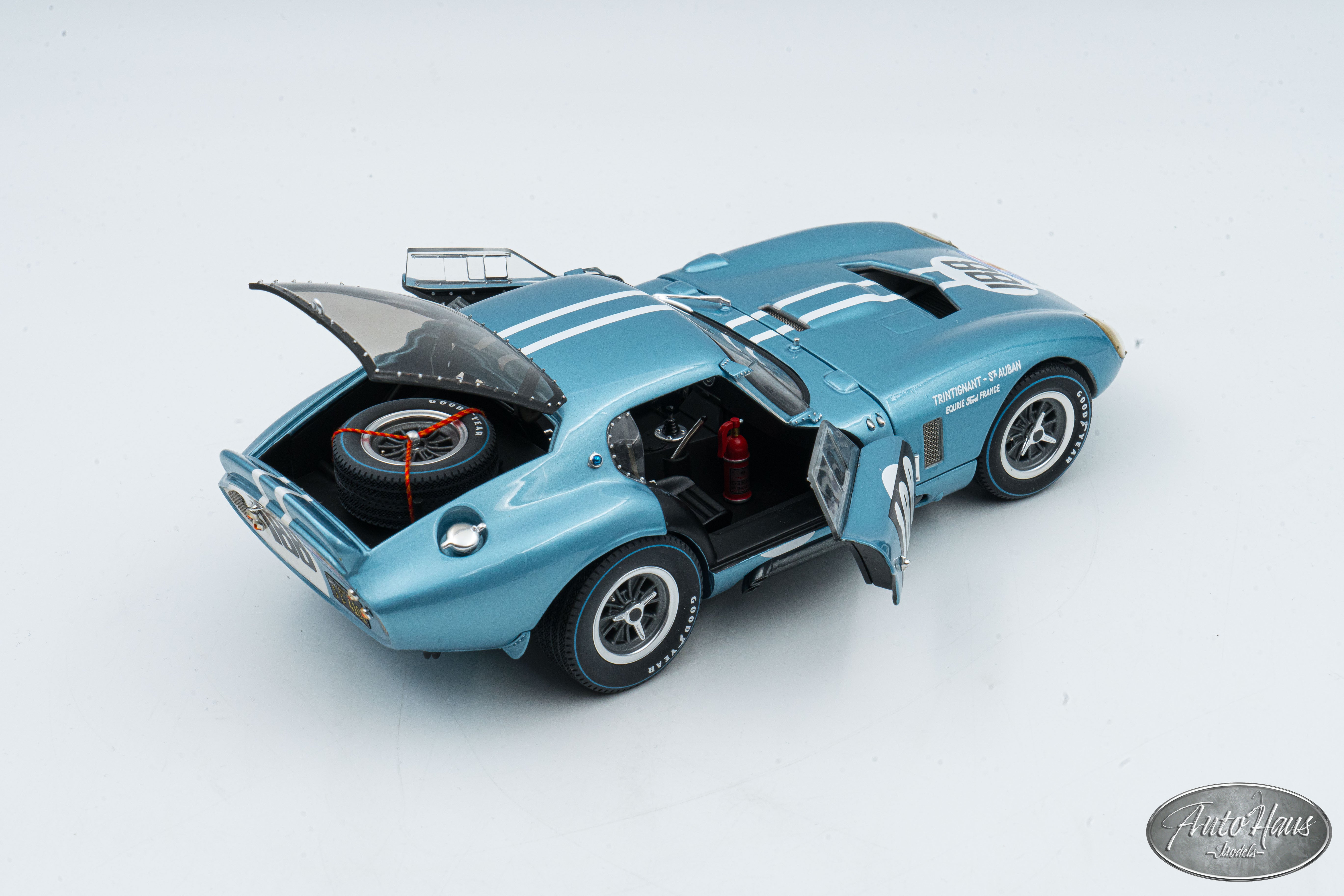 1/18 Exoto Shelby Cobra Daytona Coupe Blue #54 – AutoHaus Models