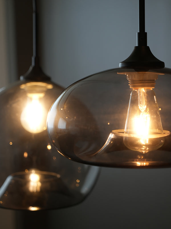 SET】グレーグラスペンダントシェード ラウンド | AXCIS ONLINE