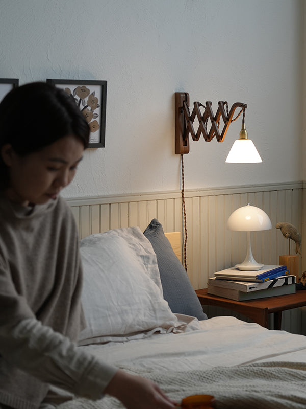 Wood Bracket SCISSOR WALNUT | AXCIS ONLINE