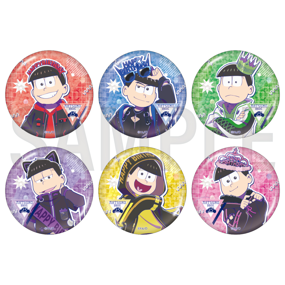 おそ松さん 6つ子バースデー'25 ホログラムBIG缶バッジ（全6種