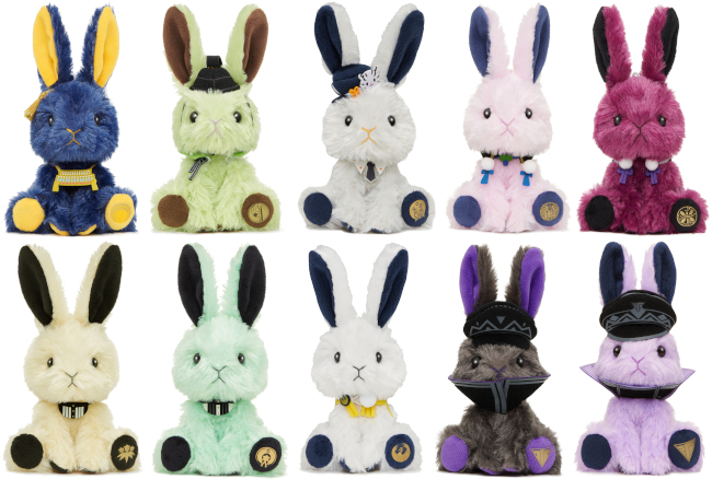 うさぎのぬいぐるみ「ラビットコレクション」に「刀剣乱舞ONLINE」登場