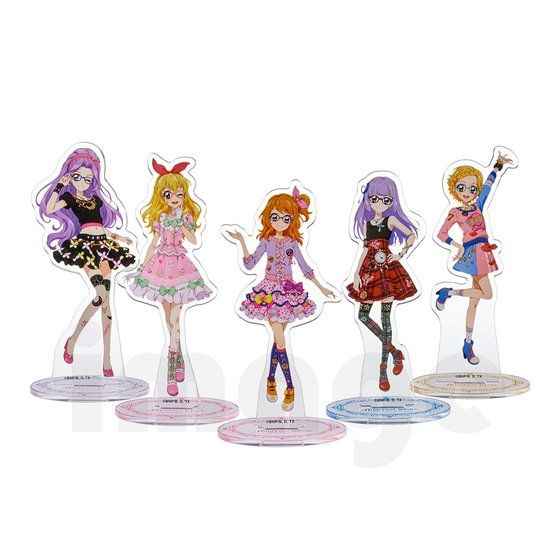 予約販売】アイカツ！アクリルスタンド 美月／いちご／あかり／スミレ