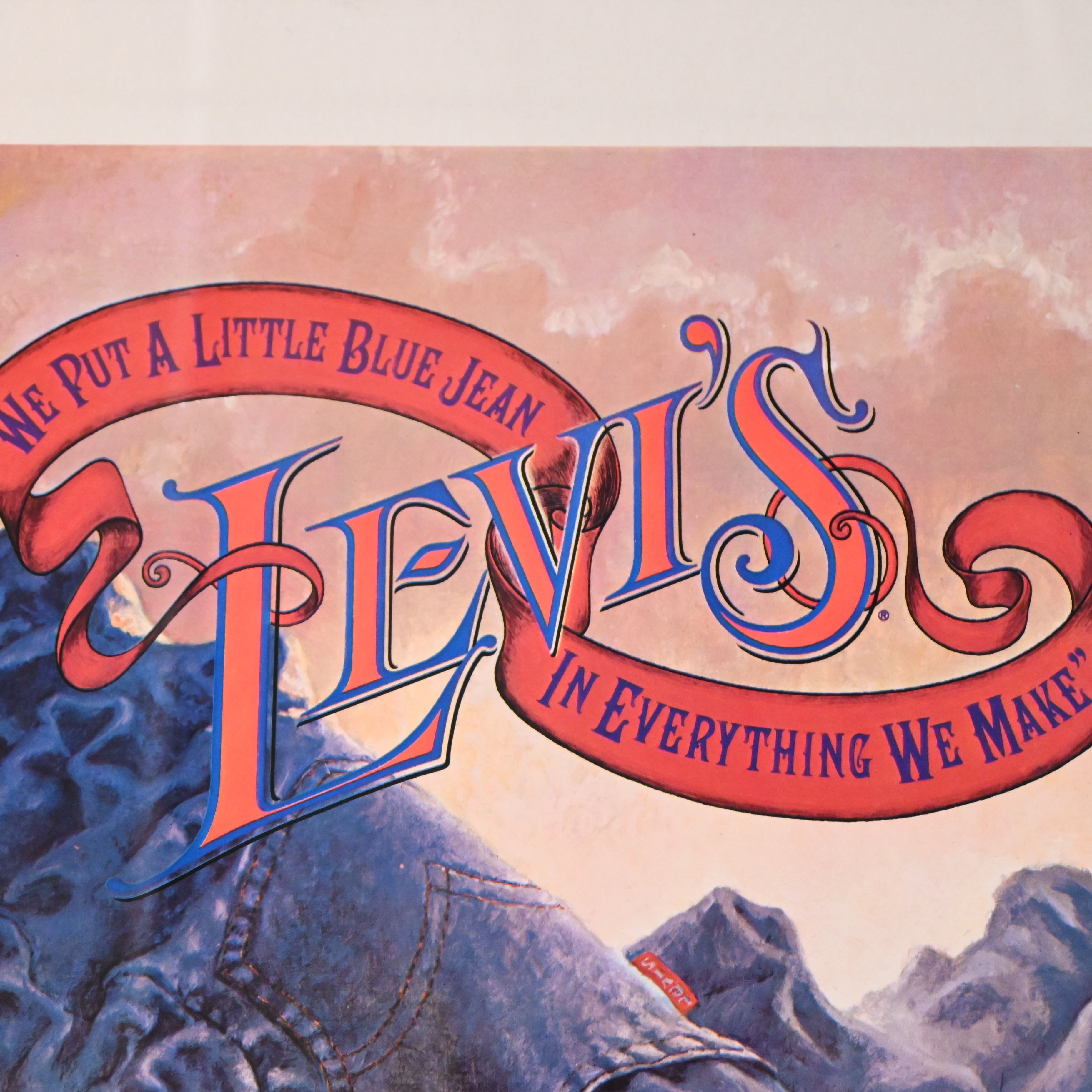 70's Levi's poster リーバイス ポスター | CROUT SAKAE