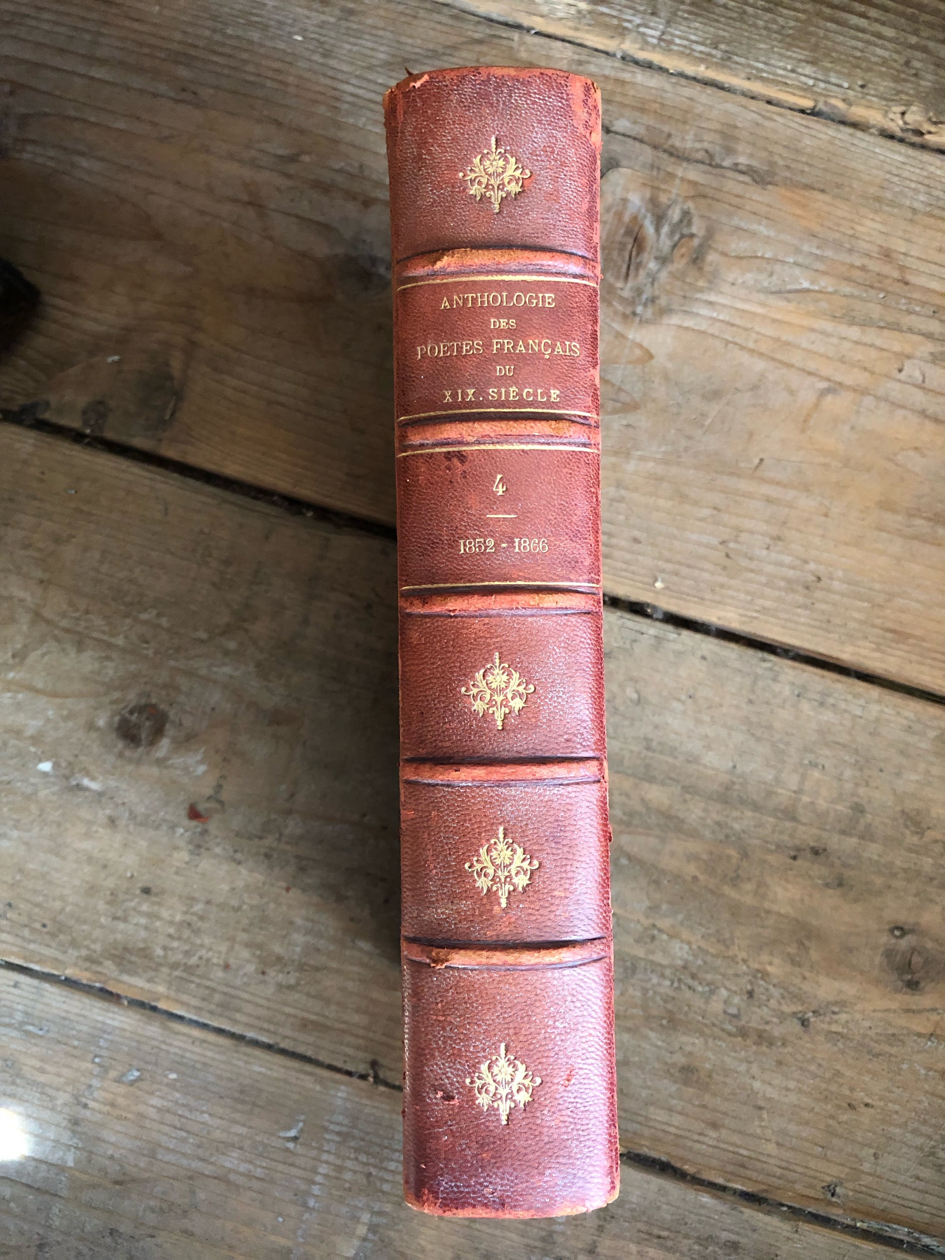 フランスアンティーク古書 古本 19世紀 詩集 no.4 | Brocante de La