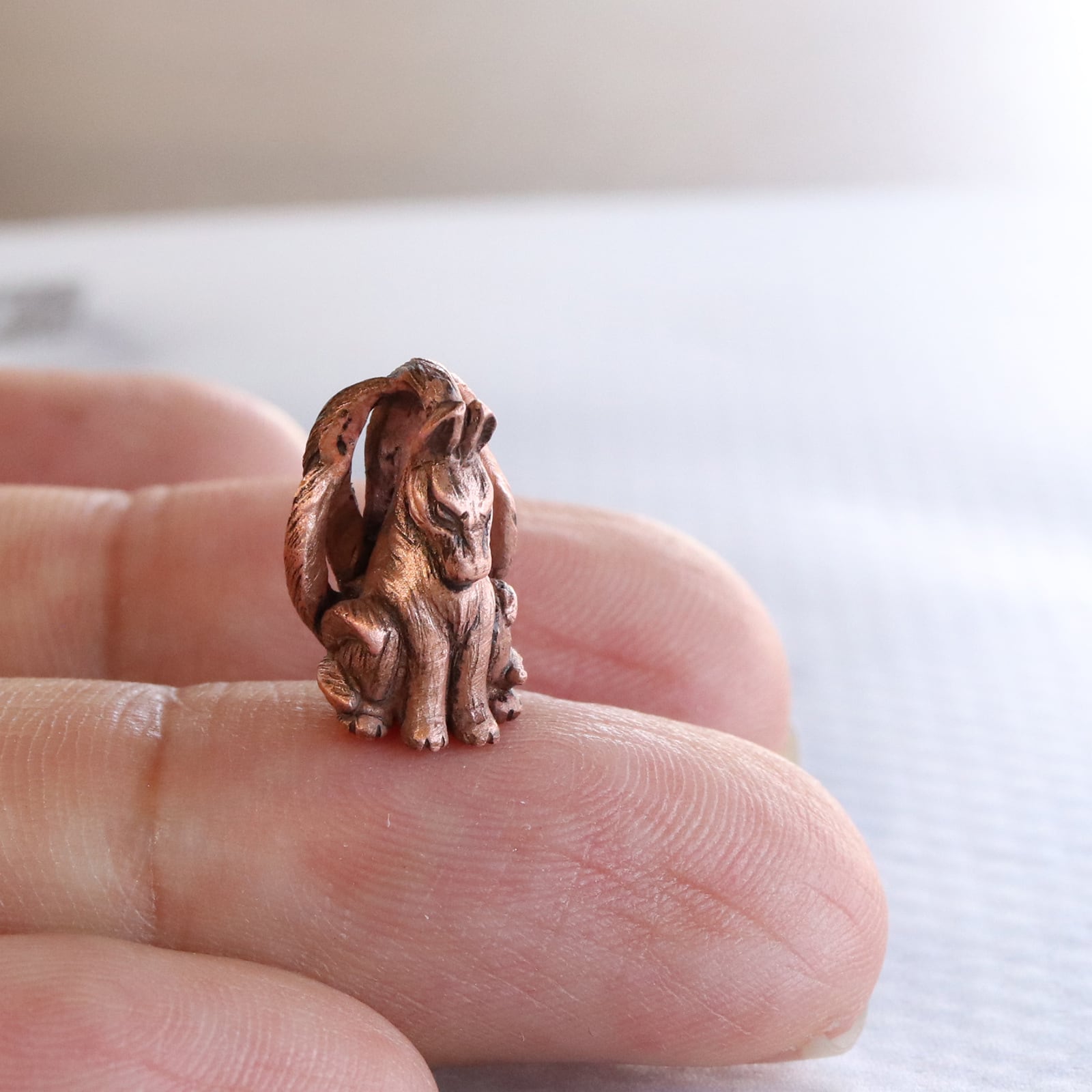 妖怪 豆九尾の狐 ネックレス （659-727/純銅製） | Do_goods ドゥグーズ