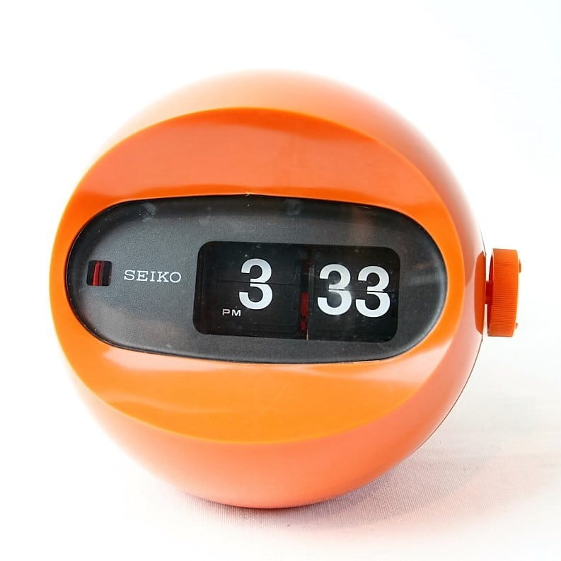 SEIKO パタパタ時計 オレンジ球体 SD505 | Monogokoro - モノゴコロ
